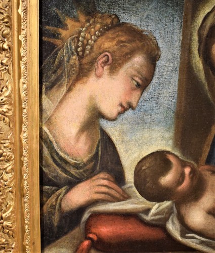 XVIe siècle et avant - Sainte famille et Sainte Catherine, atelier de Luca Cambiaso (1527 - 1585)